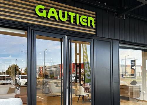 Façade du magasin meubles Gautier Saint Maximin – mobilier design et durable