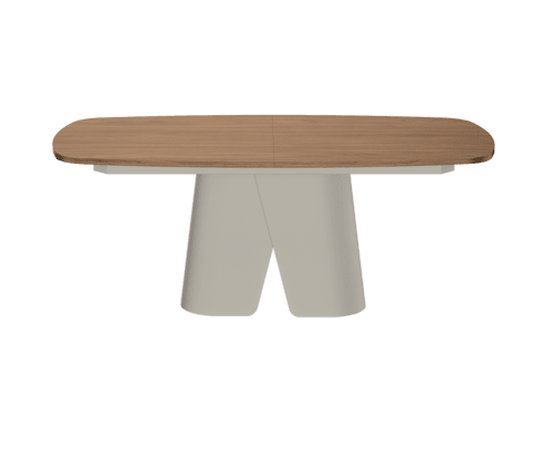 Table de repas extensible pied grège Convive