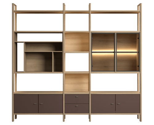Bibliothèque haute PANORAMA - composition 2