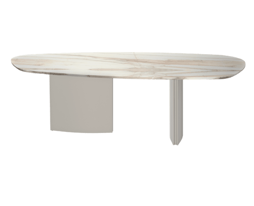 Silhouette table with greige legs