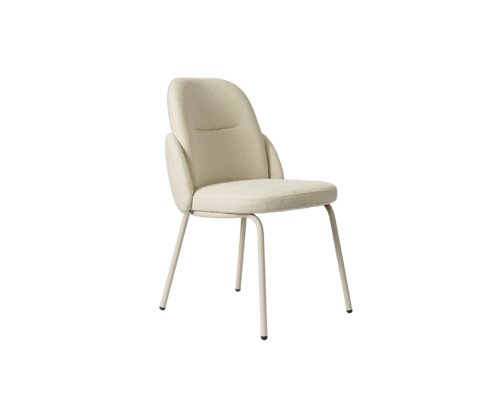 Chaise COROL pieds métal grège
