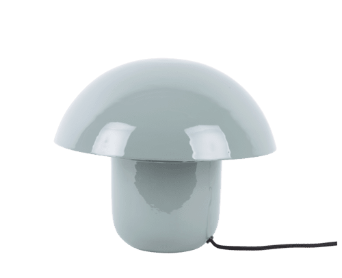 Blue Gray Mushroom Lamp