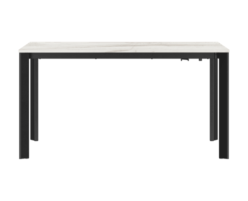 Table rectangulaire extensible Extenso, pieds anthracite, collection Setis