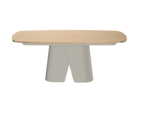 Table de repas extensible pied grège Convive