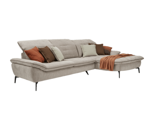Canapé d'angle, chaise longue Evola