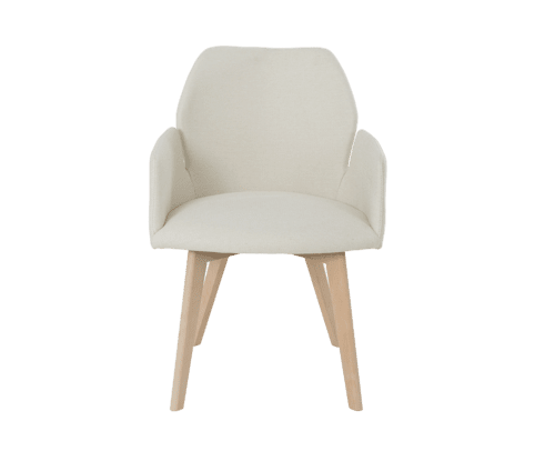 Fauteuil contemporain avec pieds bois naturel Bridge