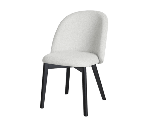 Alcyon chair with graphite wood legs