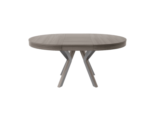 Rondo gray leg round extendable table