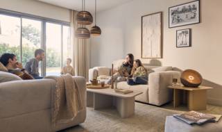 Canapé en velours Tempo Gautier