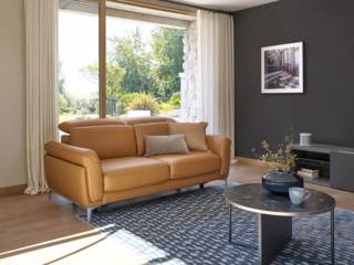 Le canapé Meda et ses têtières ajustables qui s'adaptent à vos préférences pour un confort optimal