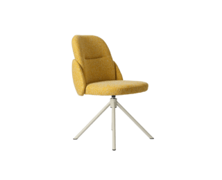 Chaise COROL pieds rotatif  beige