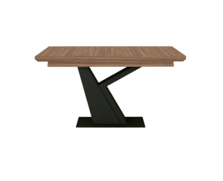 Table à rallonge moderne pied noir Setis