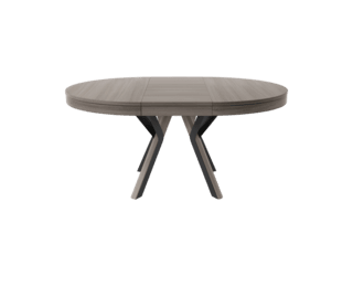 Rondo round table with Setis black legs