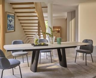 Table à manger extensible OREA L.200, collection SETIS