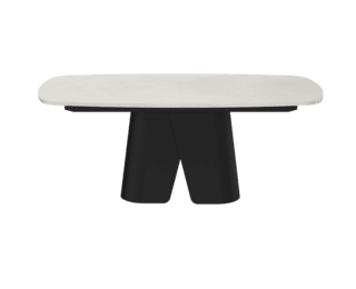 Table de repas extensible pied noir Convive