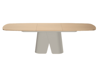 Table de repas extensible pied grège Convive