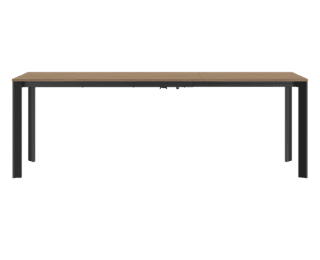 Rectangular Extenso extending table, anthracite legs, Setis collection