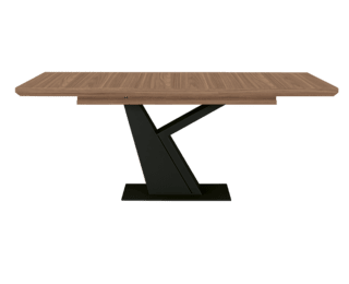 Table à rallonge moderne pied noir Setis