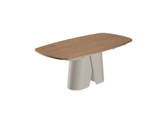 Table de repas extensible pied grège Convive