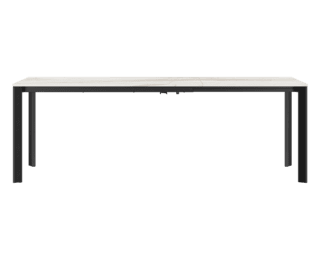 Table rectangulaire extensible Extenso, pieds anthracite, collection Setis