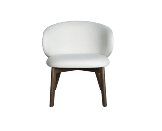 Fauteuil Lounge Alcyon pieds bois smoke