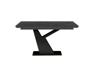 Table à rallonge moderne pied noir Setis