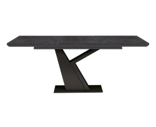 Table à rallonge moderne pied noir Setis
