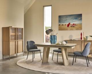 Table à manger extensible OREA, collection SETIS