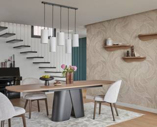Table de repas extensible pied noir Convive