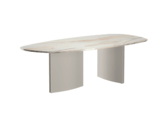 Silhouette table with greige legs