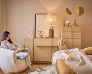 Symphonie tall chest with 5 drawers