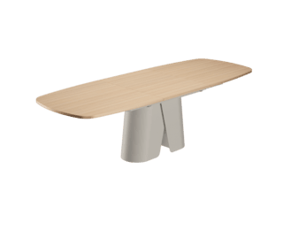 Table de repas extensible pied grège Convive