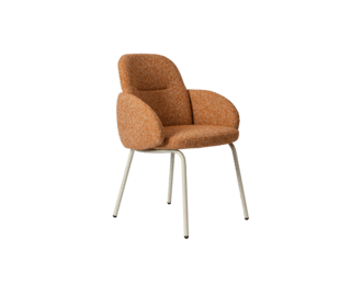 Fauteuil COROL pieds métal beige