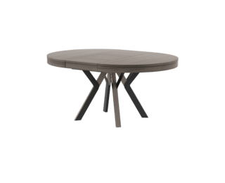 Table extensible ronde pied noir Rondo