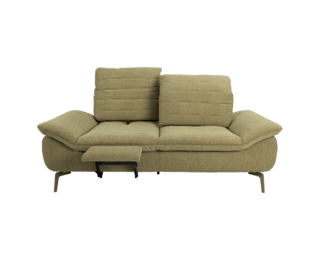 Evola large two-seater sofa with right-hand footrest.