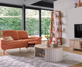 Canapé duo large, repose pied droite Evola