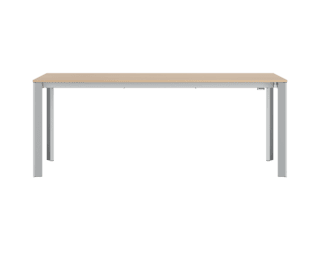 Extenso large table with aluminium legs