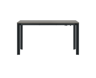 Rectangular Extenso extending table, anthracite legs, Setis collection