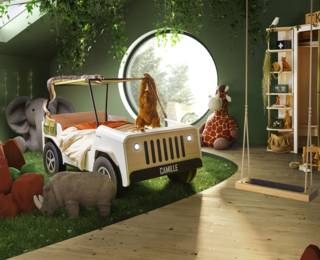 Jiip bed + customisable licence plate
