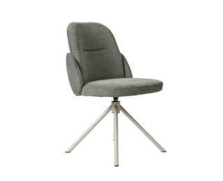 Chaise COROL pieds rotatif  beige