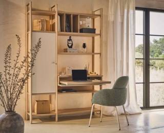 Fauteuil COROL pieds métal beige
