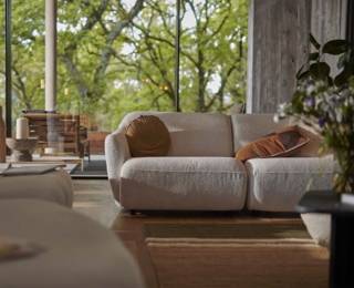 Canapé droit 4 places cocooning modulable Oasis