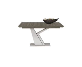 Modern extending table with gray foot Setis