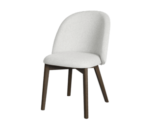 Alcyon chair with smoked wooden legs