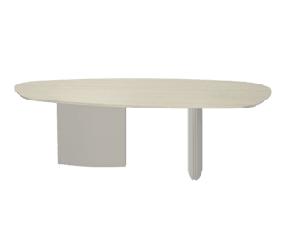 Table Silhouette pieds grège
